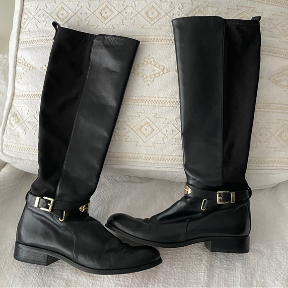 Michael Kors Leather Arley Riding Boots, Size 8 1/2 - Picture 8 of 16